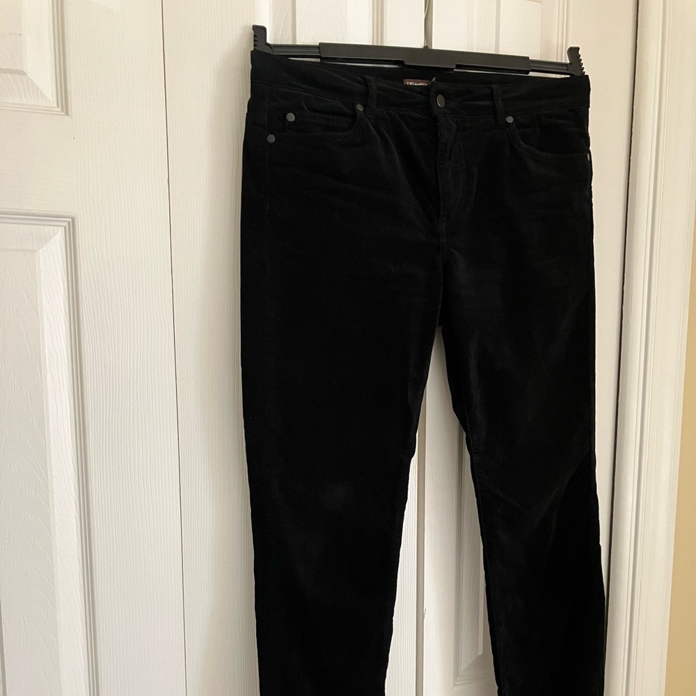Black Velvet Pants (J.McLaughlin popular Jeans Model). Excellent condition.
